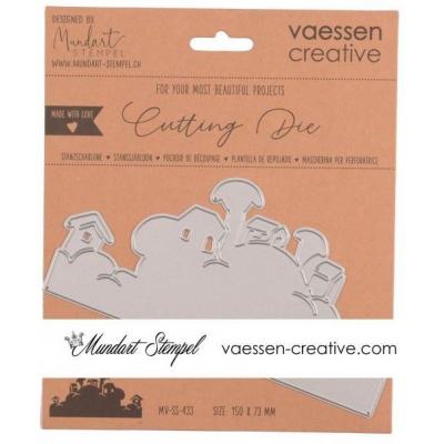 Vaessen Creative Mundart Stanzschablone - Gnom Dorf